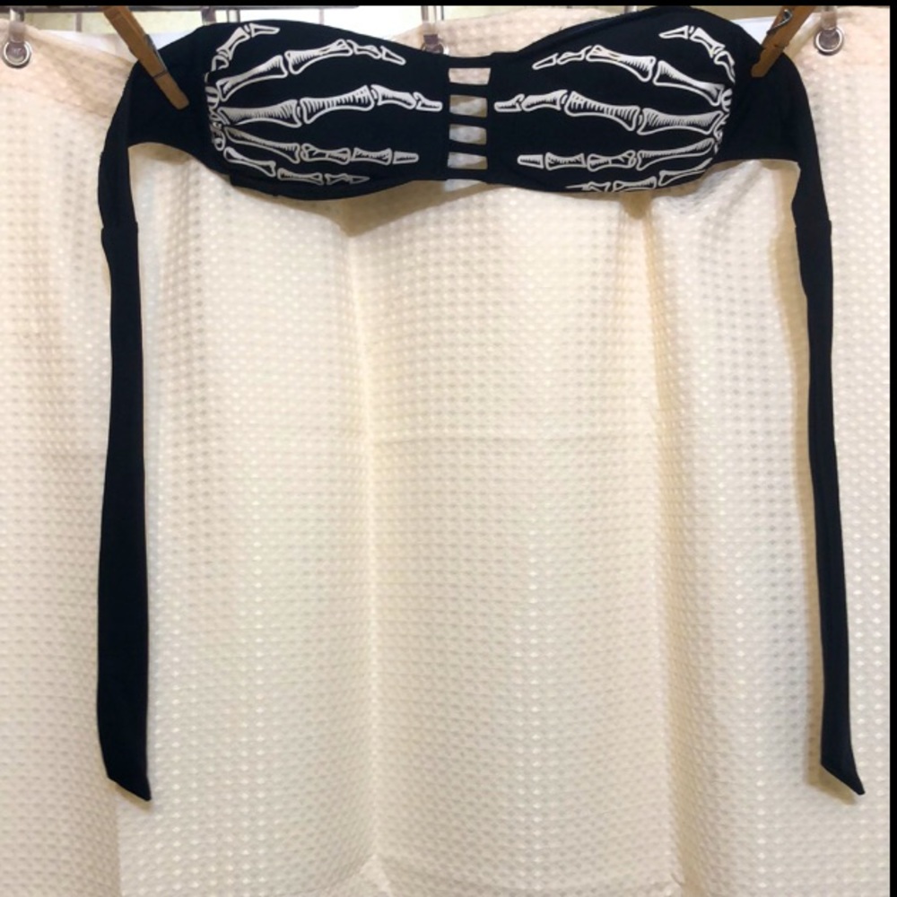 Skeleton swimwear top